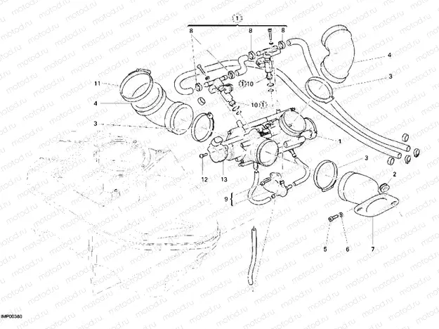 THROTTLE BODY » INTAKE, CARBURETTOR