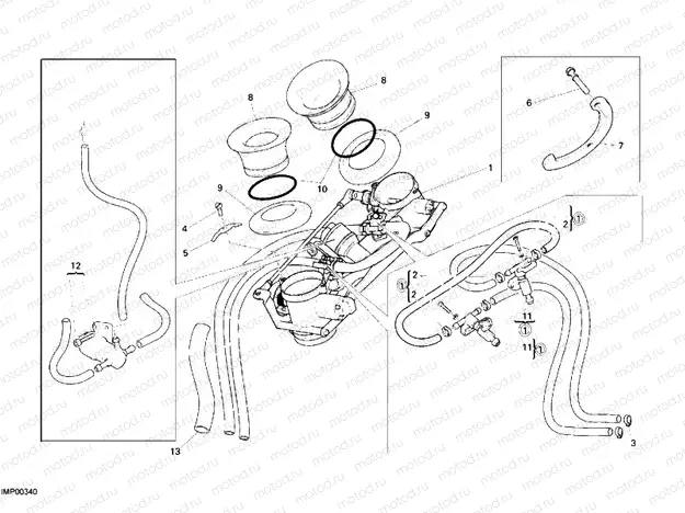 THROTTLE BODY » INTAKE, CARBURETTOR