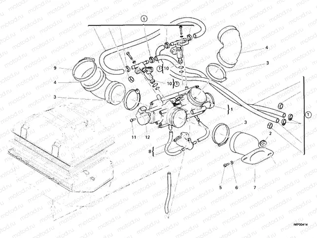 THROTTLE BODY » INTAKE, CARBURETTOR