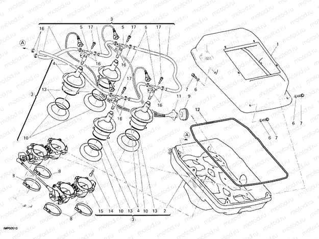 THROTTLE BODY » INTAKE, CARBURETTOR