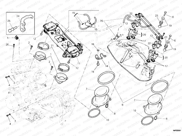 THROTTLE BODY » INTAKE, CARBURETTOR