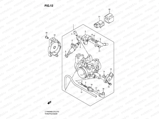 THROTTLE BODY (MODEL K6/K7/K8)