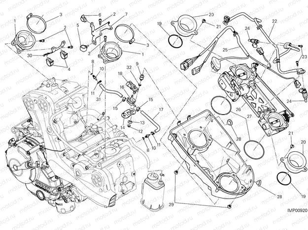 THROTTLE BODY [MOD:M 821;XST:CHN]