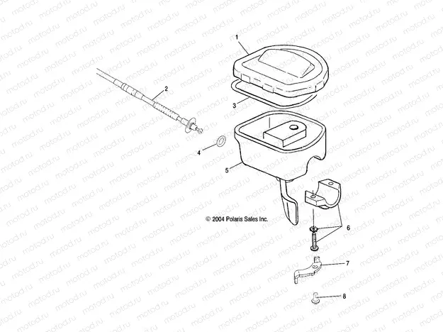 THROTTLE CONTROL/CABLE - A05CA32EA (4999200489920048B08) | THROTTLE CONTROL/CABLE - A05CA32EA (4999200489920048B08)