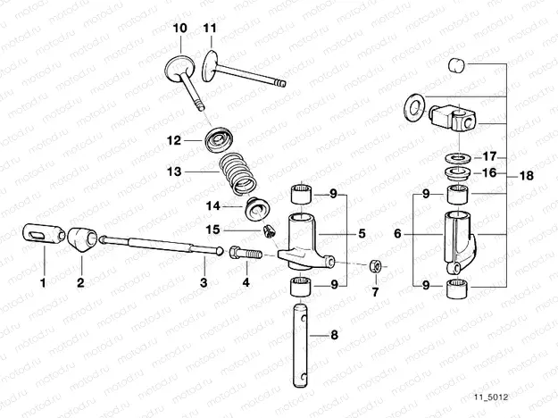 Timimg gear - rocker arm/valves