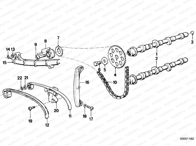 Timing gear - cam shaft/chain drive