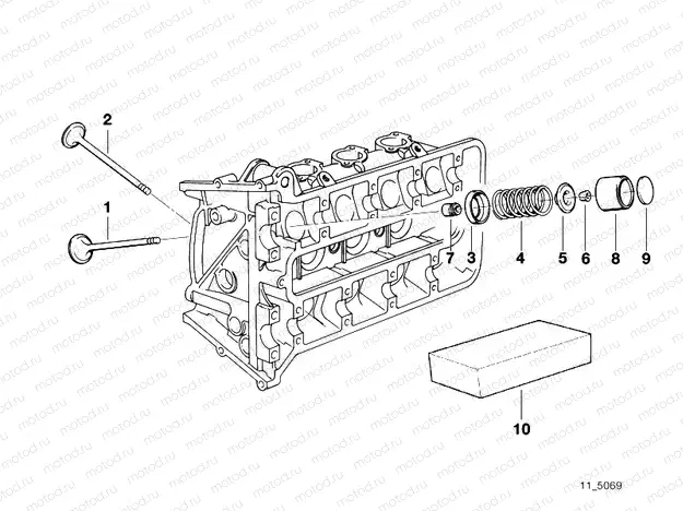 Timing gear - Intake valve/exhaust valve