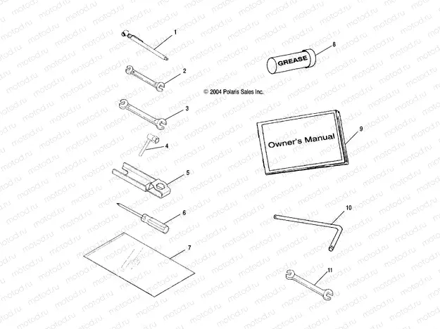 TOOL KIT - A04CD32AA/AB/AC/FB (4994909490D11) | TOOL KIT - A04CD32AA/AB/AC/FB (4994909490D11)