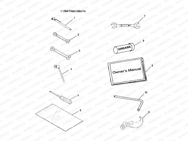 TOOL KIT - A05JD32AA (4995169516E04) | TOOL KIT - A05JD32AA (4995169516E04)