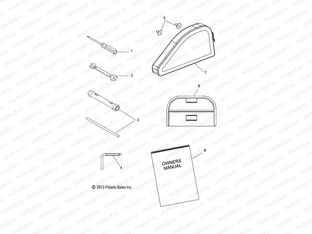 TOOLS | TOOLS, TOOL KIT and OWNERS MANUAL - S20CED5BSL/BSU (49SNOWTOOL14550)