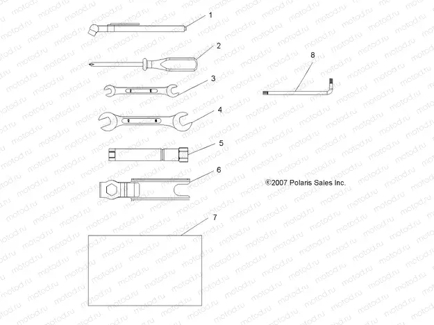 TOOLS | TOOLS, TOOL KIT (BUILT 10/31/14 AND BEFORE) - A15SEB57CA/SEC57CJ (49ATVTOOL08SP500)
