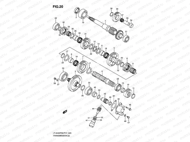 TRANSMISSION (2)( LT-A400FK8/FK9)