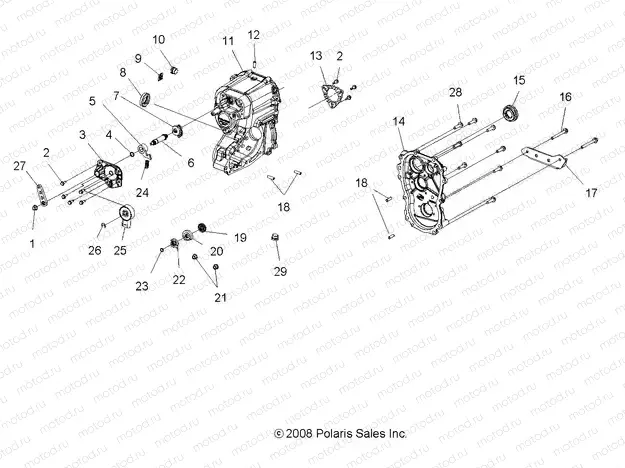 TRANSMISSION - A07MH76FA (49ATVGEARCASE800EFI) | TRANSMISSION - A07MH76FA (49ATVGEARCASE800EFI)