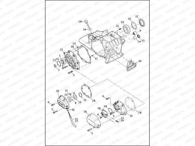 TRANSMISSION BEARINGS AND COVERS