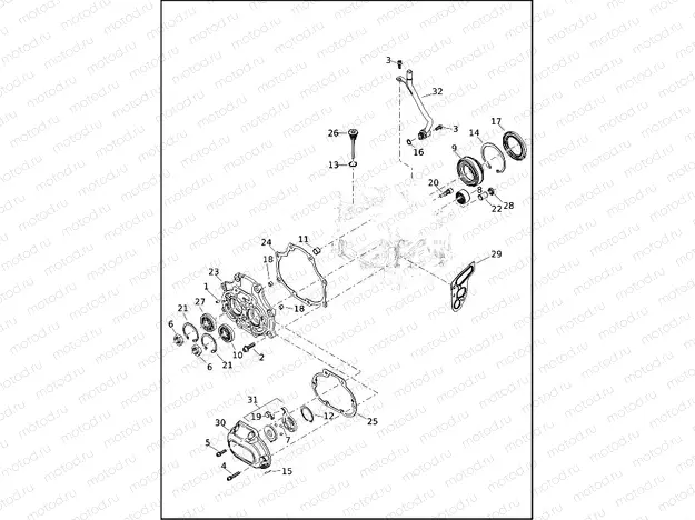 TRANSMISSION BEARINGS AND COVERS