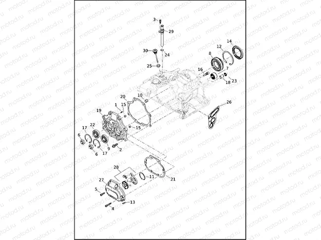 TRANSMISSION BEARINGS AND COVERS