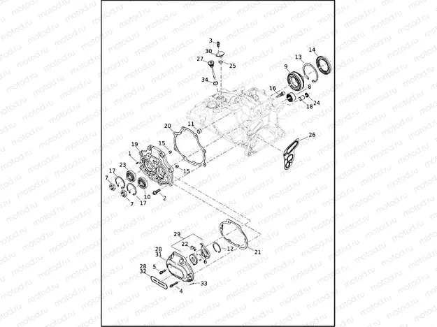 TRANSMISSION BEARINGS AND COVERS
