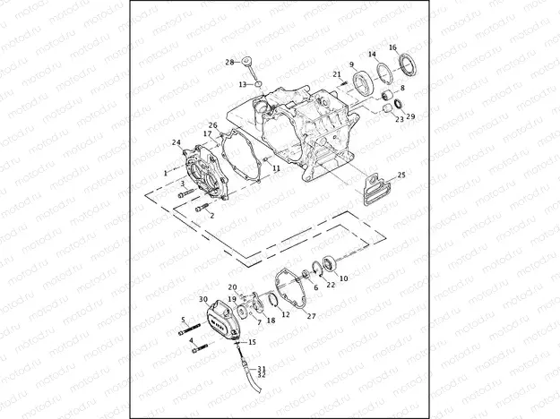 TRANSMISSION BEARINGS & COVERS