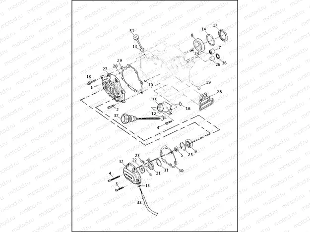 TRANSMISSION BEARINGS & COVERS