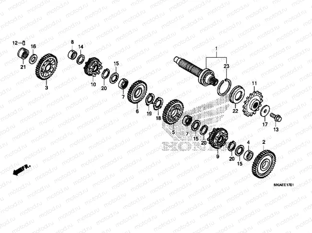 TRANSMISSION (COUNTERSHAFT)