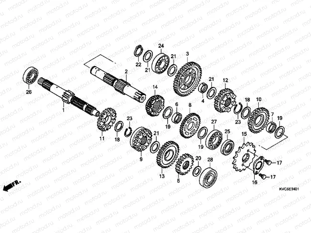 TRANSMISSION E-14-1 (GLH125SH)