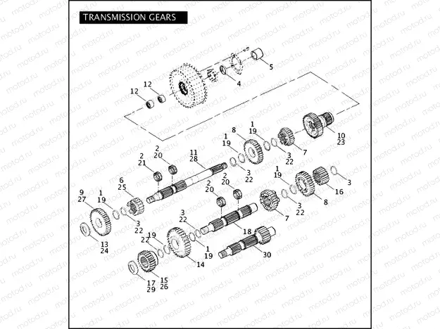 TRANSMISSION GEARS (1 OF 2)
