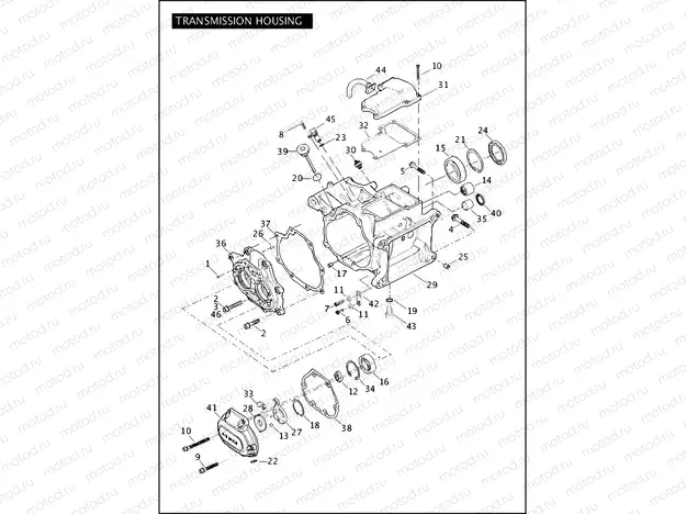 TRANSMISSION HOUSING (1 OF 2)