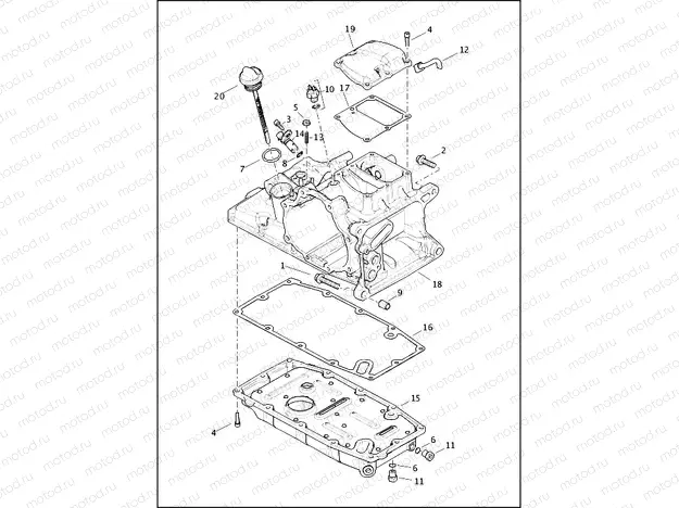 TRANSMISSION HOUSING, COVER AND OIL PAN