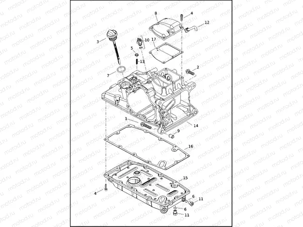 TRANSMISSION HOUSING, COVER AND OIL PAN