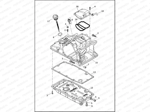 TRANSMISSION HOUSING, COVER AND OIL PAN