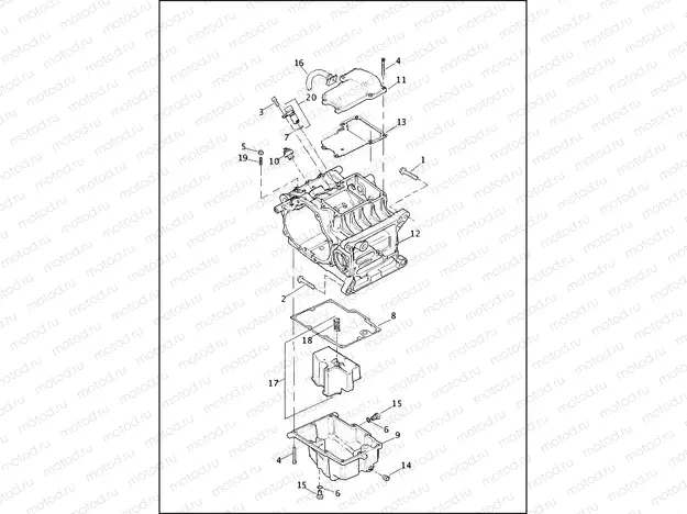 TRANSMISSION HOUSING & OIL PAN