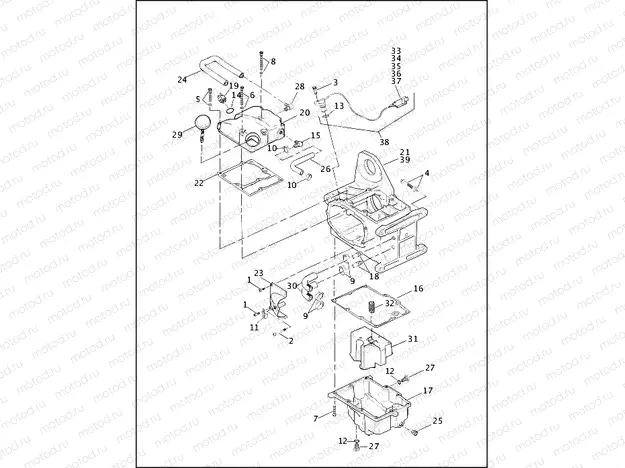 TRANSMISSION HOUSING & OIL TANK (1 OF 2)