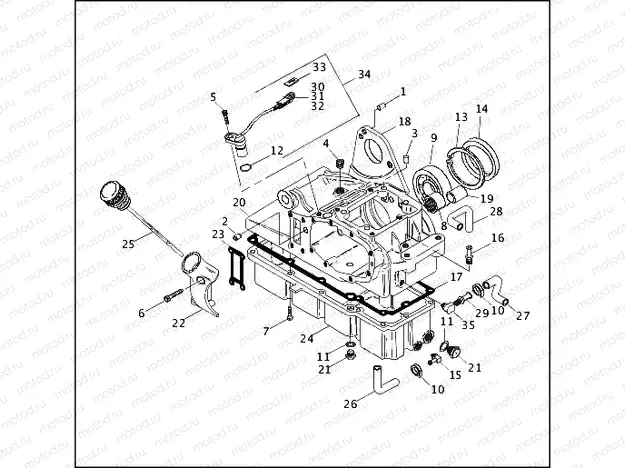TRANSMISSION HOUSING & OIL TANK (2 OF 2)