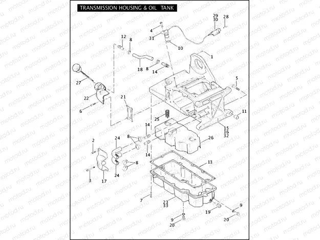 TRANSMISSION HOUSING & OIL TANK (2 OF 2)