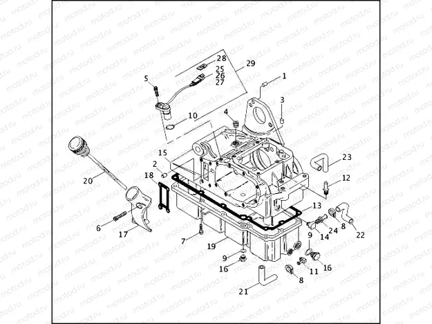 TRANSMISSION HOUSING & OIL TANK