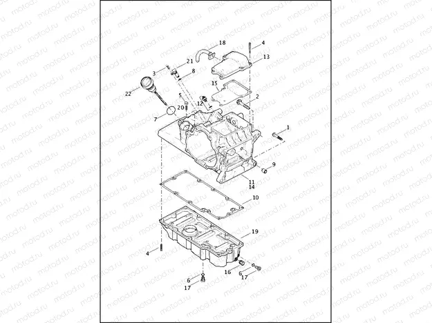 TRANSMISSION HOUSING, TOP COVER & OIL PAN