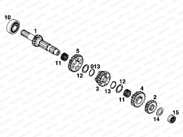 TRANSMISSION I - MAIN SHAFT