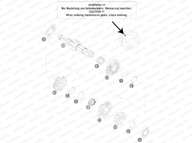 TRANSMISSION I - MAIN SHAFT|Engine|33