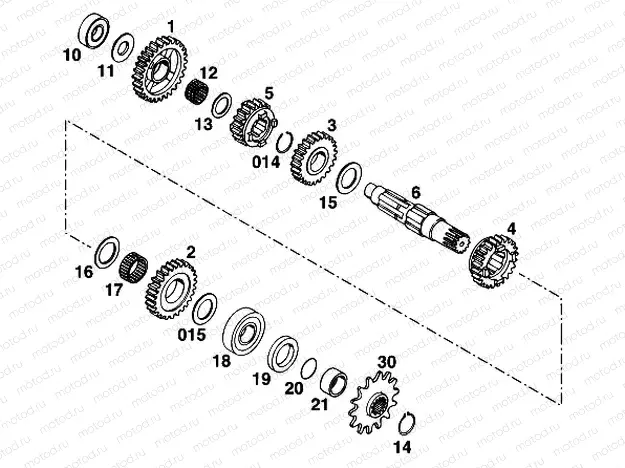 TRANSMISSION II - COUNTERSHAFT