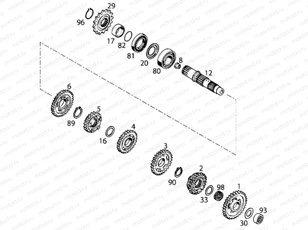 TRANSMISSION II - COUNTERSHAFT