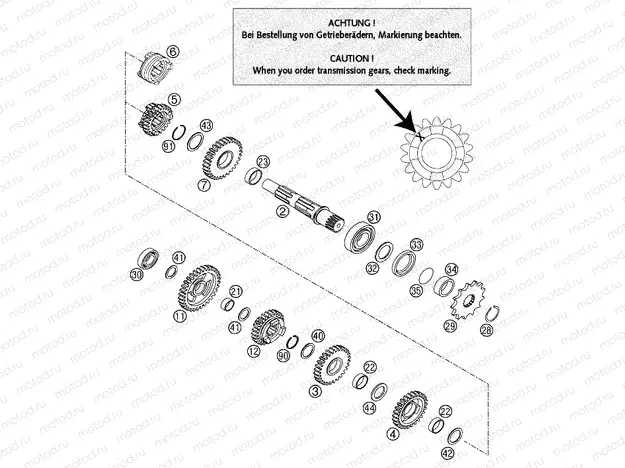 TRANSMISSION II - COUNTERSHAFT