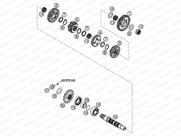 TRANSMISSION II - COUNTERSHAFT