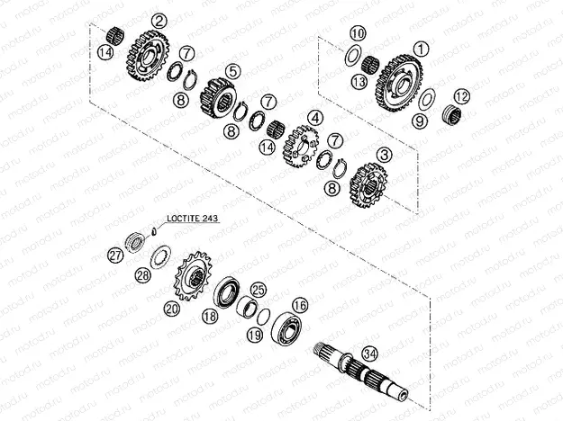 TRANSMISSION II - COUNTERSHAFT