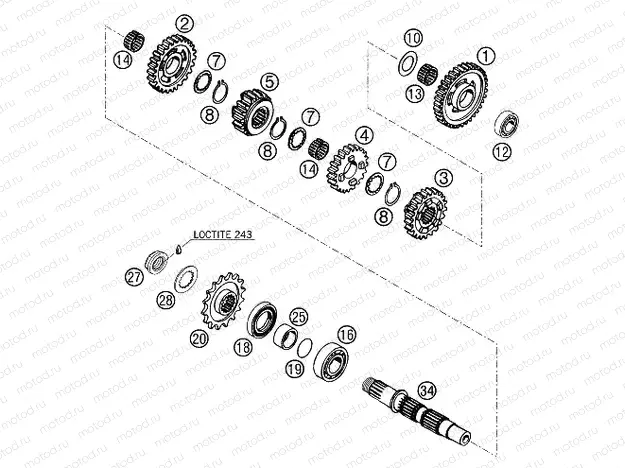 TRANSMISSION II - COUNTERSHAFT
