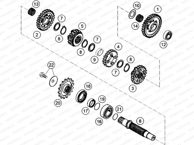 TRANSMISSION II - COUNTERSHAFT