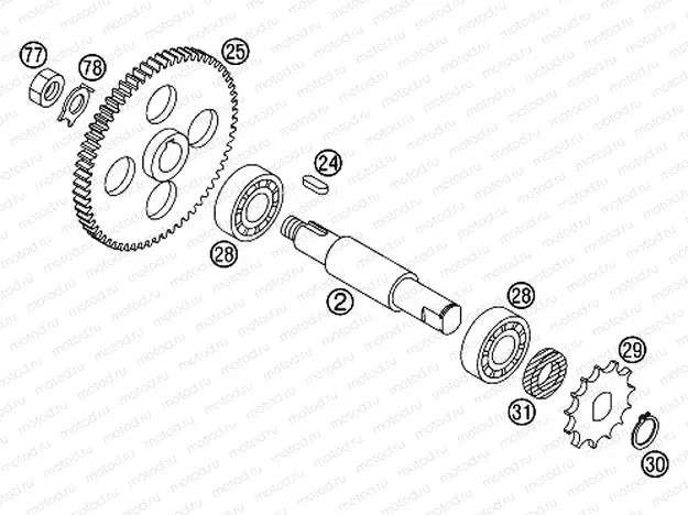 TRANSMISSION II - COUNTERSHAFT