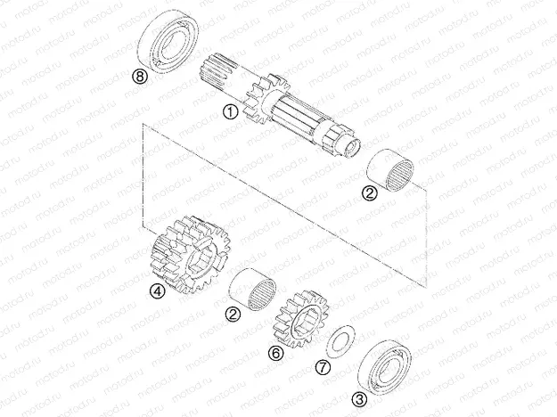 TRANSMISSION II - COUNTERSHAFT