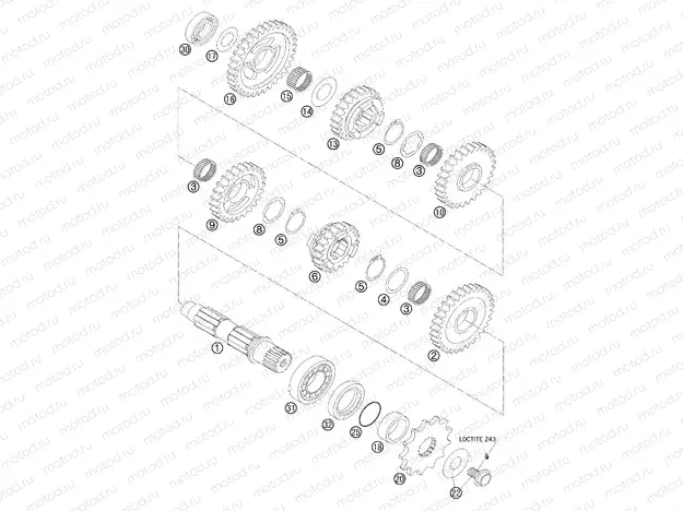 TRANSMISSION II - COUNTERSHAFT