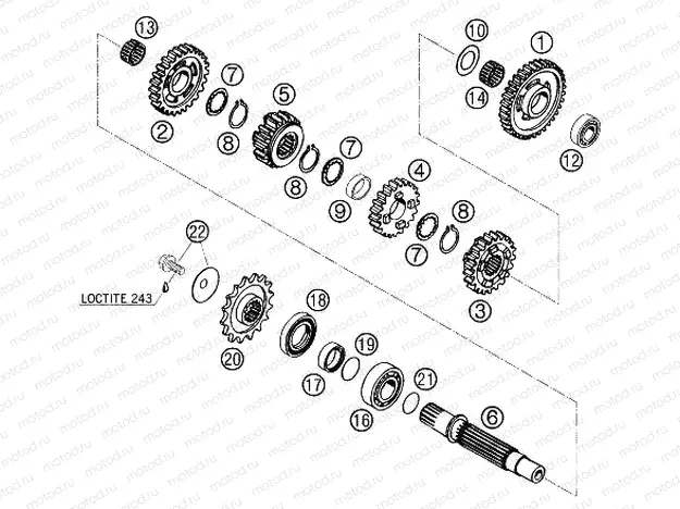 TRANSMISSION II - COUNTERSHAFT