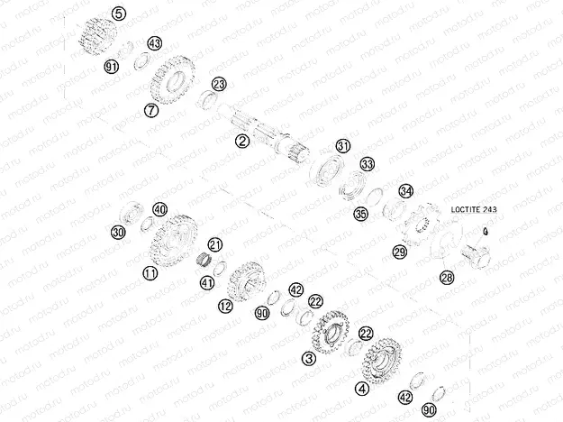 TRANSMISSION II - COUNTERSHAFT